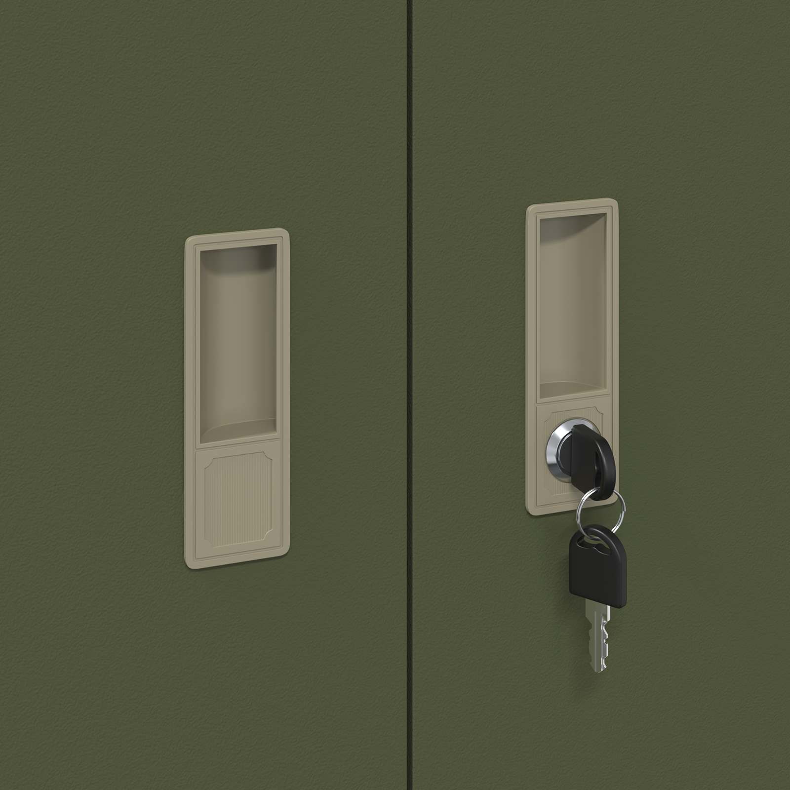 Armadio Verde oliva 60 x 40 x 90 cm Acciaio | homemem39