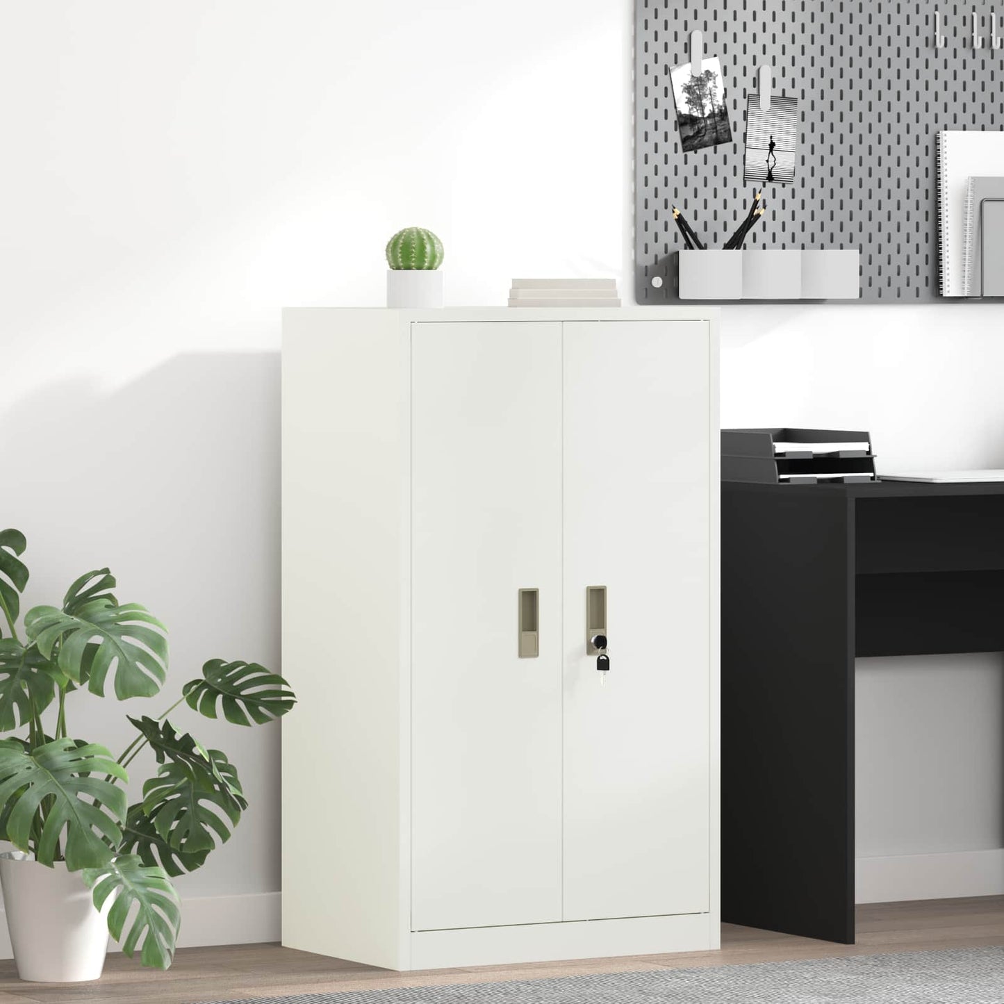 Armadio Bianco 60 x 40 x 105 cm Acciaio | homemem39