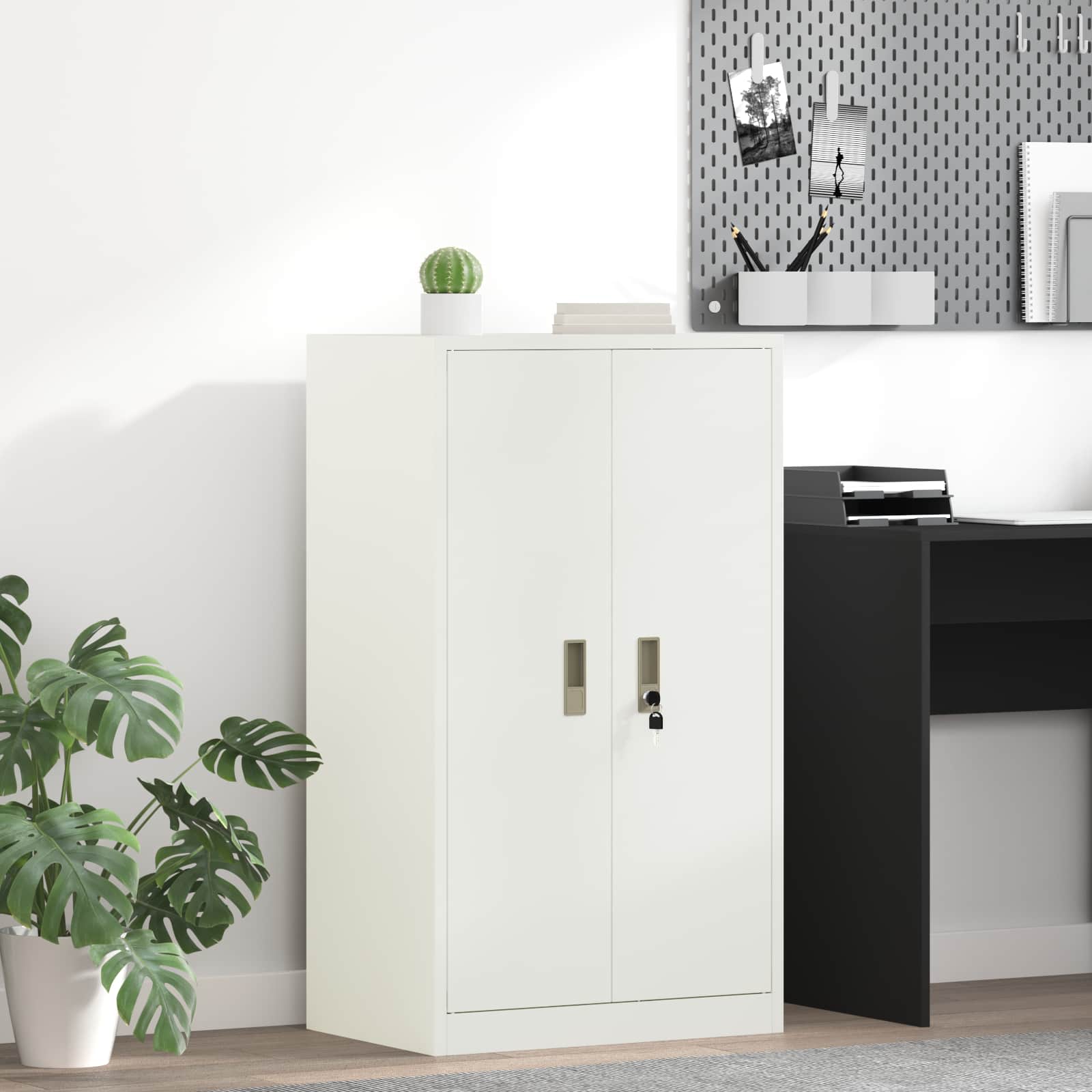 Armadio Bianco 60 x 40 x 105 cm Acciaio | homemem39