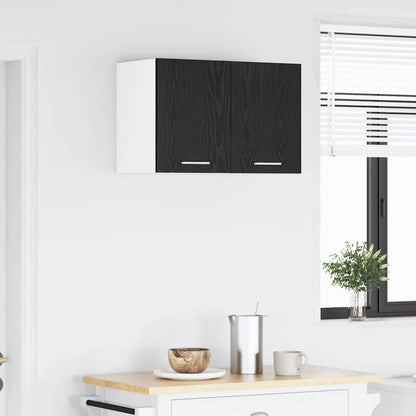 Armadio pensile 2 pcs Rovere Nero e Bianco 30 x 31 x 40 cm | homemem39