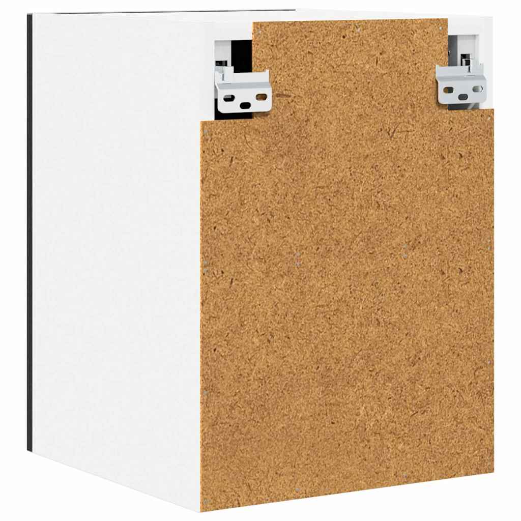 Armadio pensile 2 pcs Rovere Nero e Bianco 30 x 31 x 40 cm | homemem39