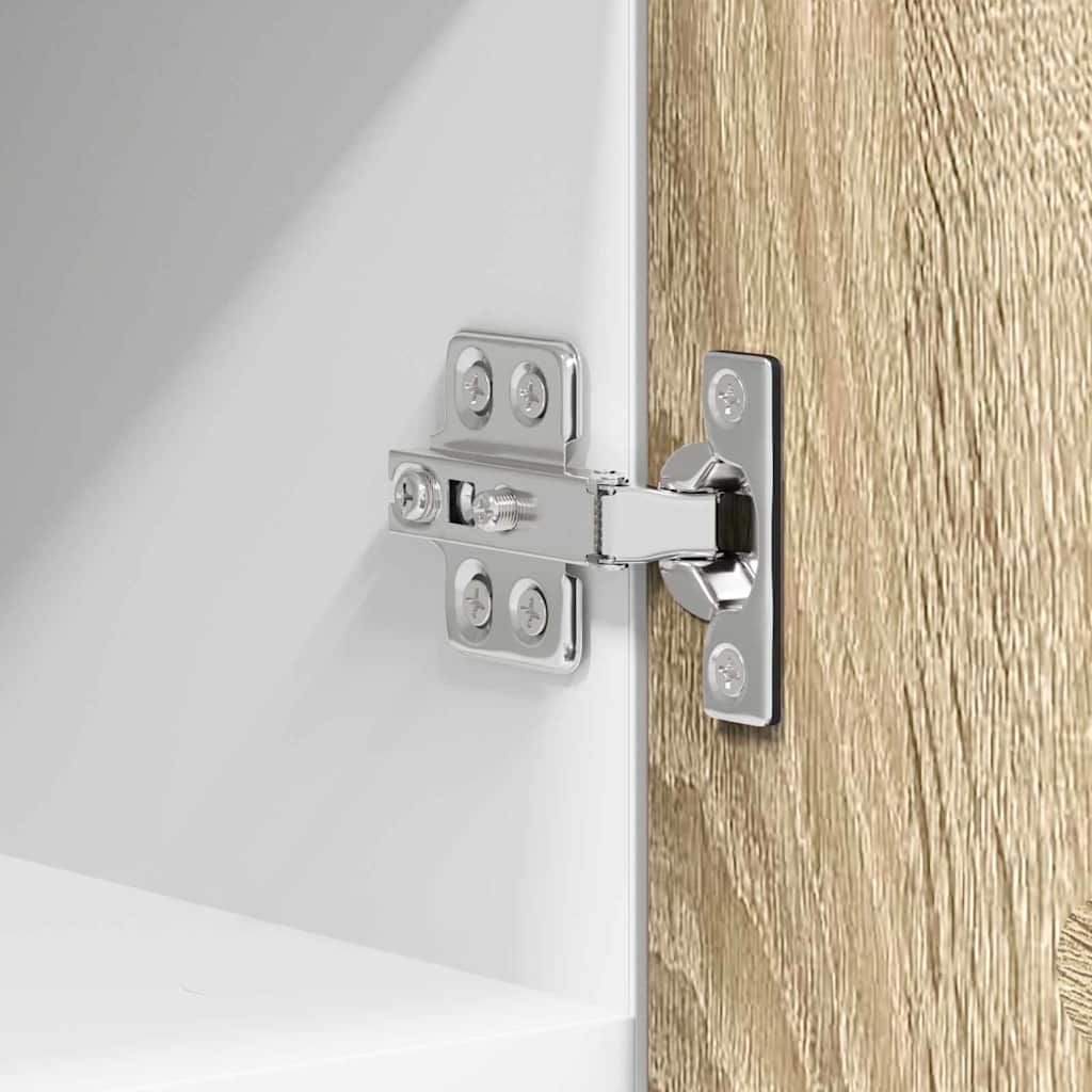 Armadio pensile con porta Riga 2 pcs Quercia Sonoma e Bianca | homemem39