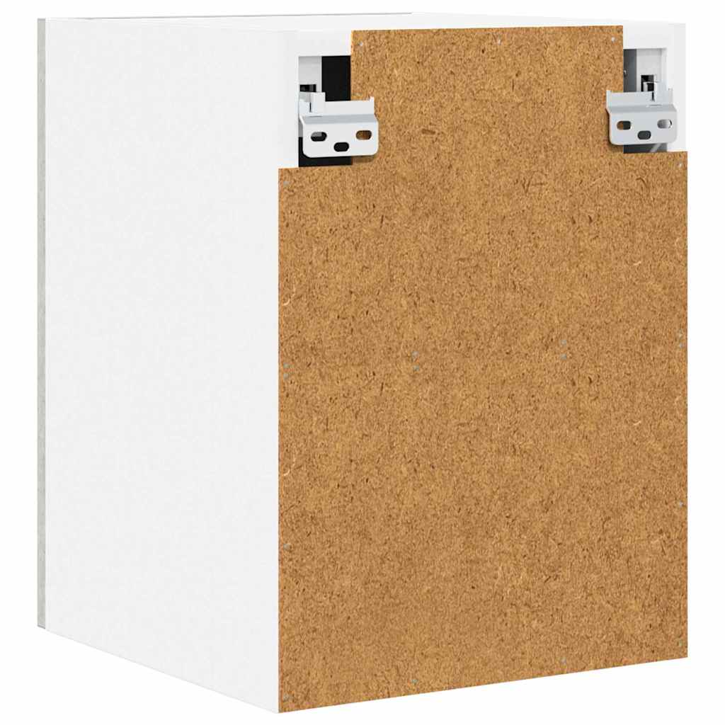 Armadio pensile 2 pz Grigio Cemento e Bianco