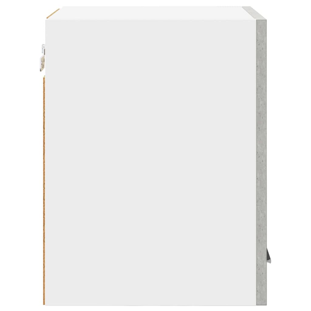 Armadio pensile 2 pz Grigio Cemento e Bianco