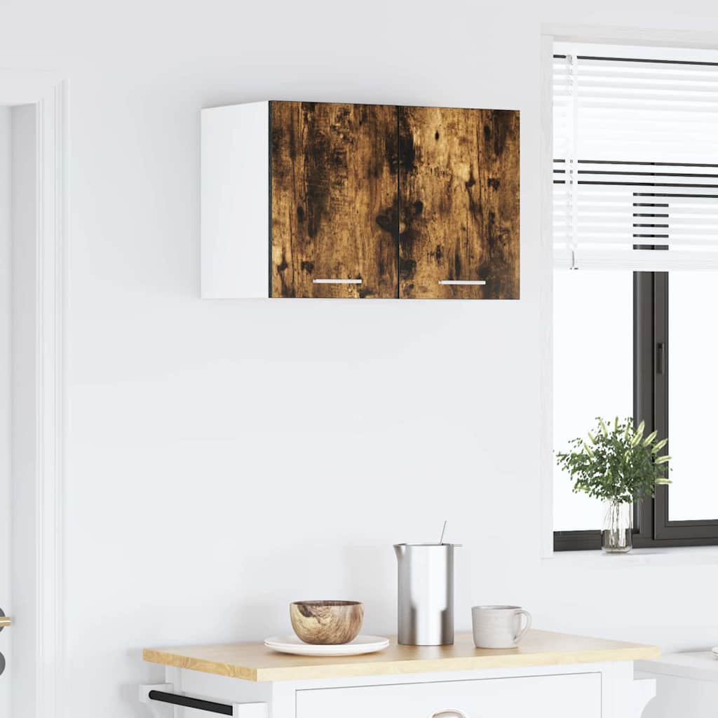 Armadio pensile Rovere Affumicato e Bianco 30 x 31 x 40 cm | homemem39