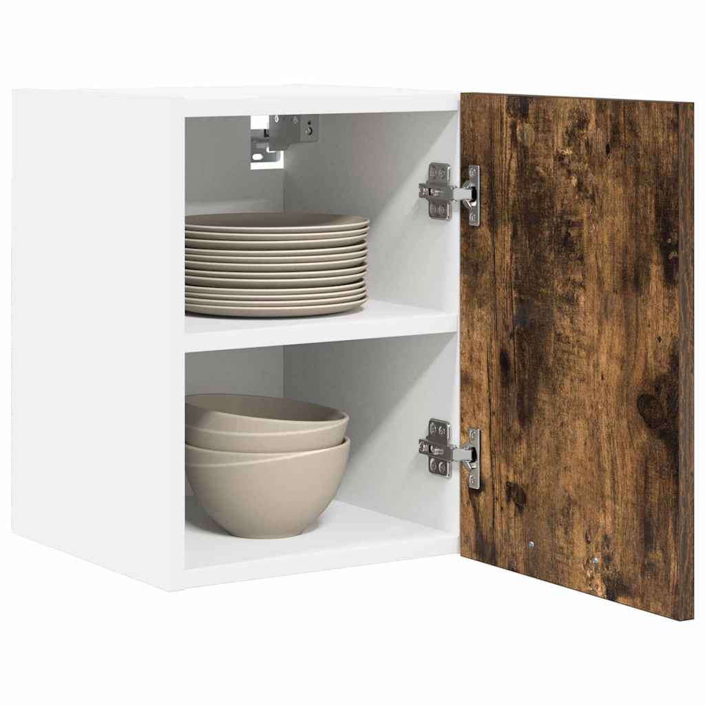Armadio pensile Rovere Affumicato e Bianco 30 x 31 x 40 cm | homemem39