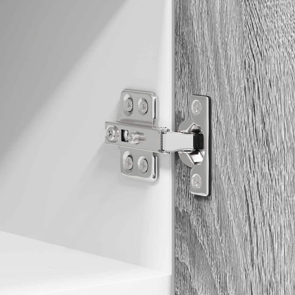 Armadio pensile Grigio Sonoma e Bianco 30 x 31 x 40 cm | homemem39