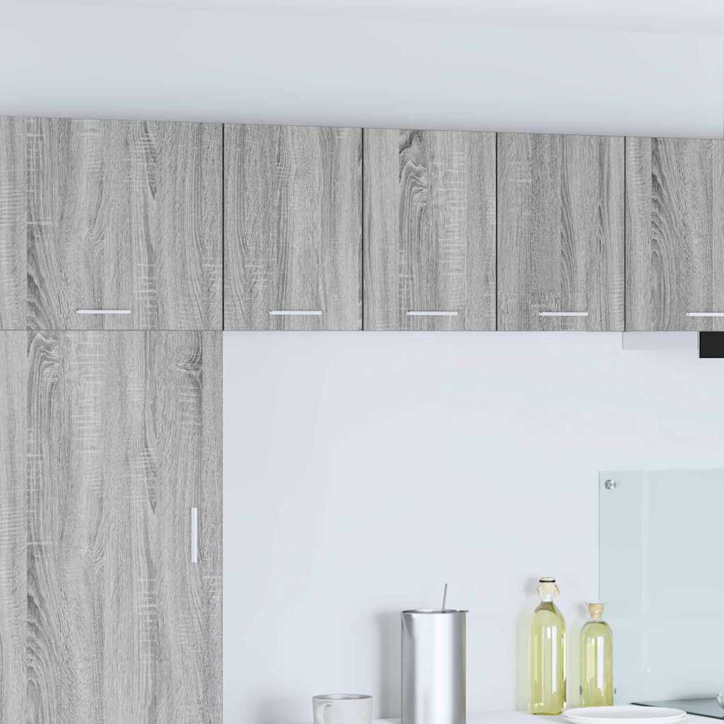 Armadio pensile Grigio Sonoma e Bianco 30 x 31 x 40 cm | homemem39
