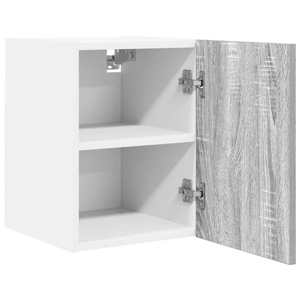 Armadio pensile Grigio Sonoma e Bianco 30 x 31 x 40 cm | homemem39