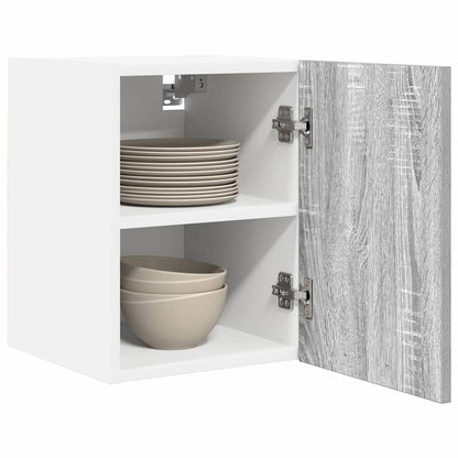 Armadio pensile Grigio Sonoma e Bianco 30 x 31 x 40 cm