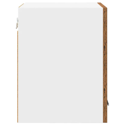 Armadio pensile con porta Legno Antico e Bianco 30 x 31 x 40 cm | homemem39