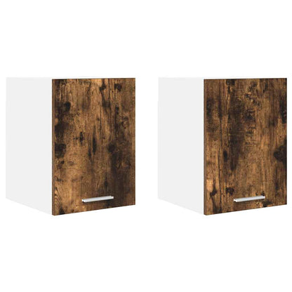 Armadio pensile 2 pcs Legno Antico e Bianco 30 x 31 x 40 cm | homemem39