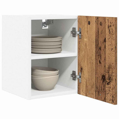 Armadio pensile 2 pcs Legno Antico e Bianco 30 x 31 x 40 cm | homemem39