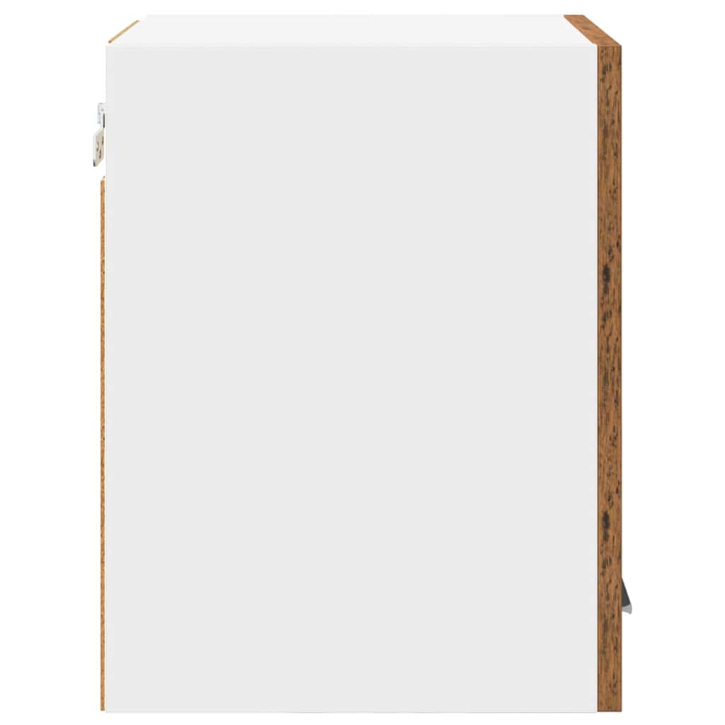 Armadio pensile 2 pcs Legno Antico e Bianco 30 x 31 x 40 cm | homemem39