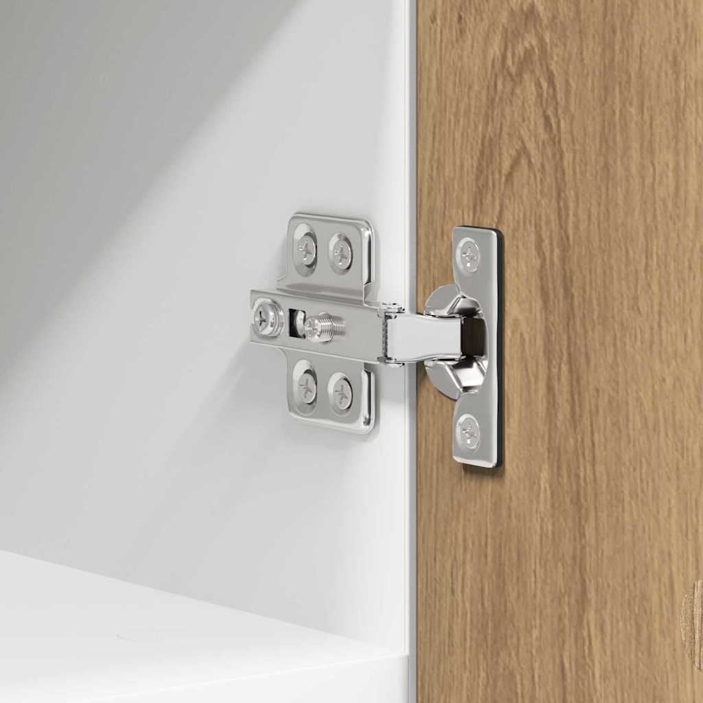 Armadio pensile 2 pcs Rovere Artigiano e Bianco 30 x 31 x 40 cm | homemem39
