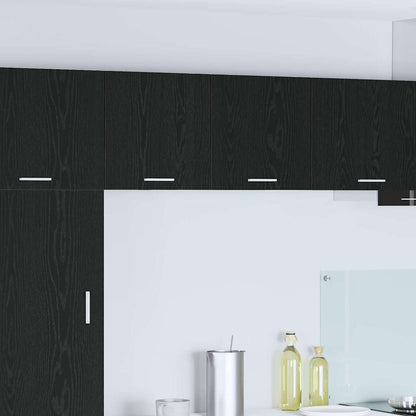 Armadio pensile con porta Rovere Nero e Bianco 40 x 31 x 40 cm | homemem39