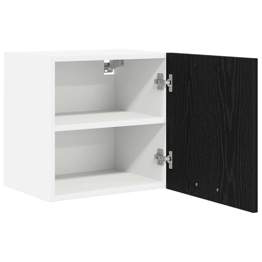 Armadio pensile 2 pcs Rovere Nero e Bianco 40 x 31 x 40 cm | homemem39