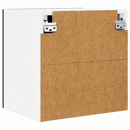 Armadio pensile 2 pcs Rovere Nero e Bianco 40 x 31 x 40 cm | homemem39