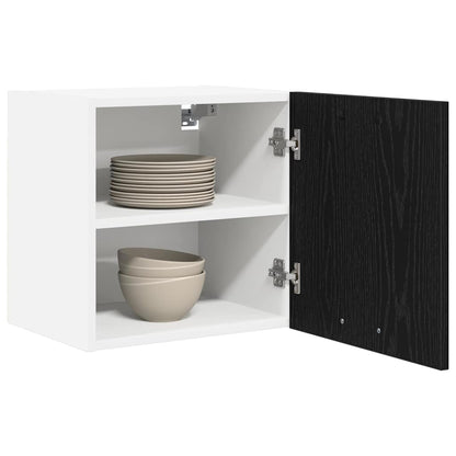 Armadio pensile 2 pcs Rovere Nero e Bianco 40 x 31 x 40 cm | homemem39