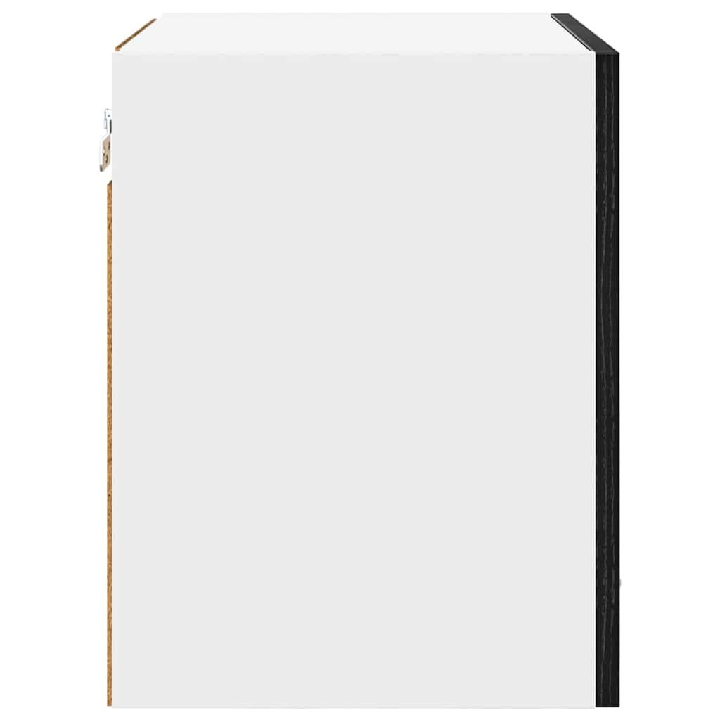 Armadio pensile 2 pcs Rovere Nero e Bianco 40 x 31 x 40 cm | homemem39
