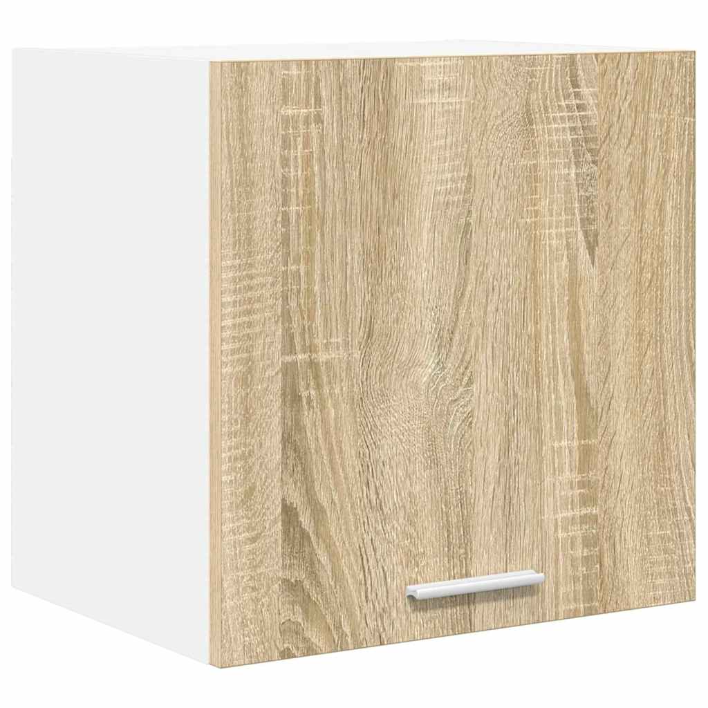 Armadio pensile con porta Riga 2 pcs Quercia Sonoma e Bianca | homemem39