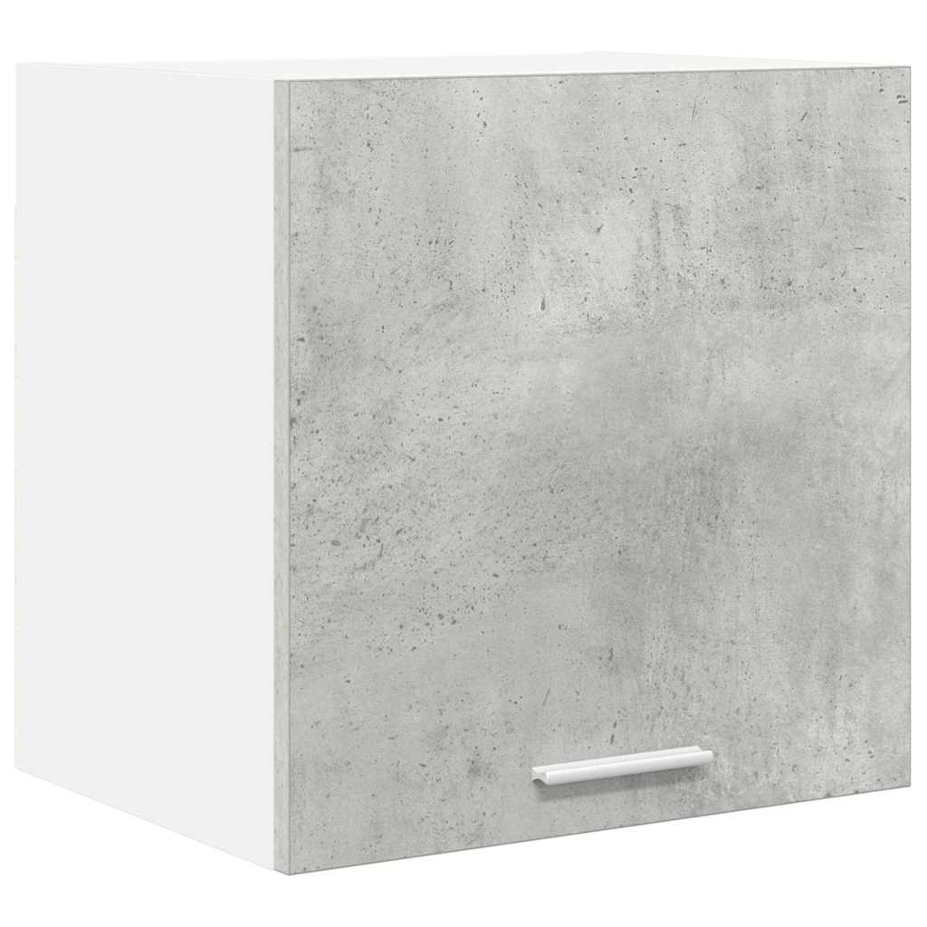 Armadio pensile 2 pz Grigio Cemento e Bianco