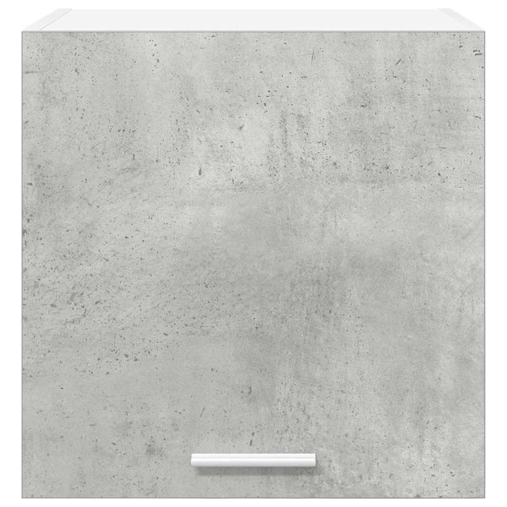 Armadio pensile 2 pz Grigio Cemento e Bianco