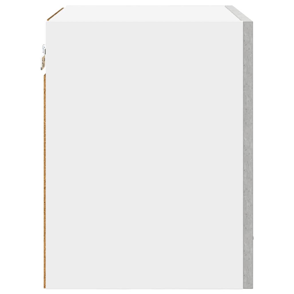 Armadio pensile 2 pz Grigio Cemento e Bianco