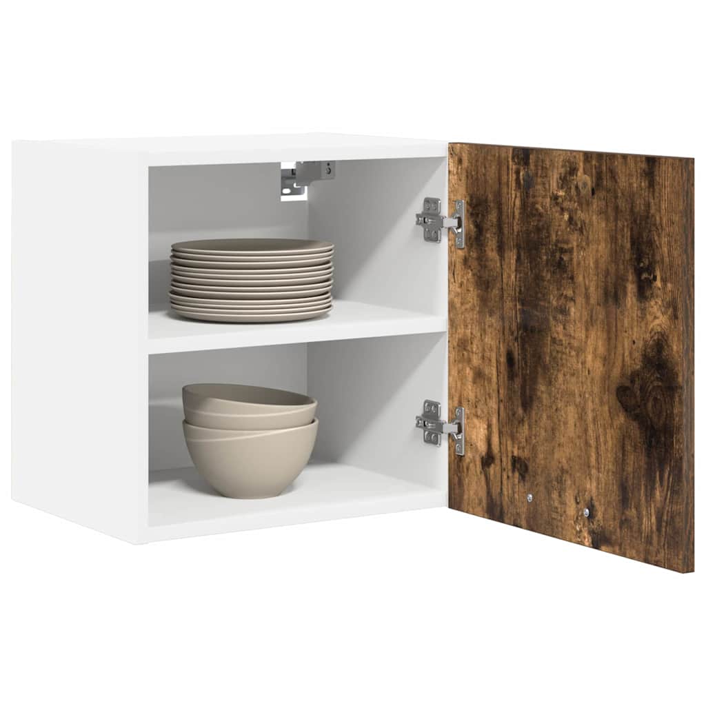 Armadio pensile Rovere Affumicato e Bianco 40 x 31 x 40 cm | homemem39