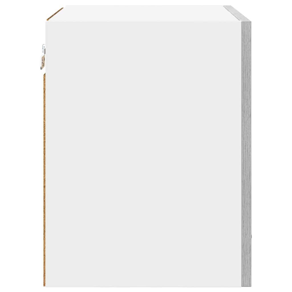 Armadio pensile Grigio Sonoma e Bianco 40 x 31 x 40 cm | homemem39