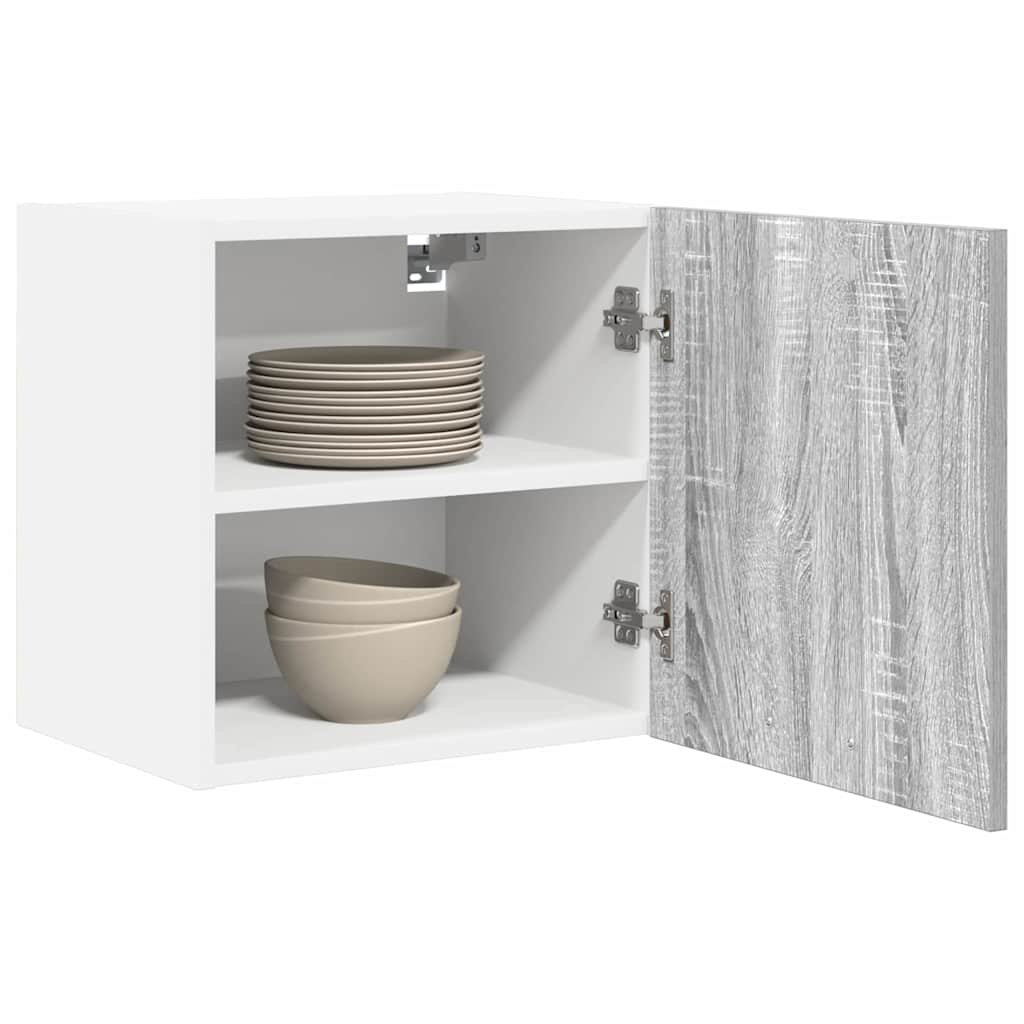 Armadio pensile 2 pcs Grigio Sonoma e Bianco 40 x 31 x 40 cm | homemem39