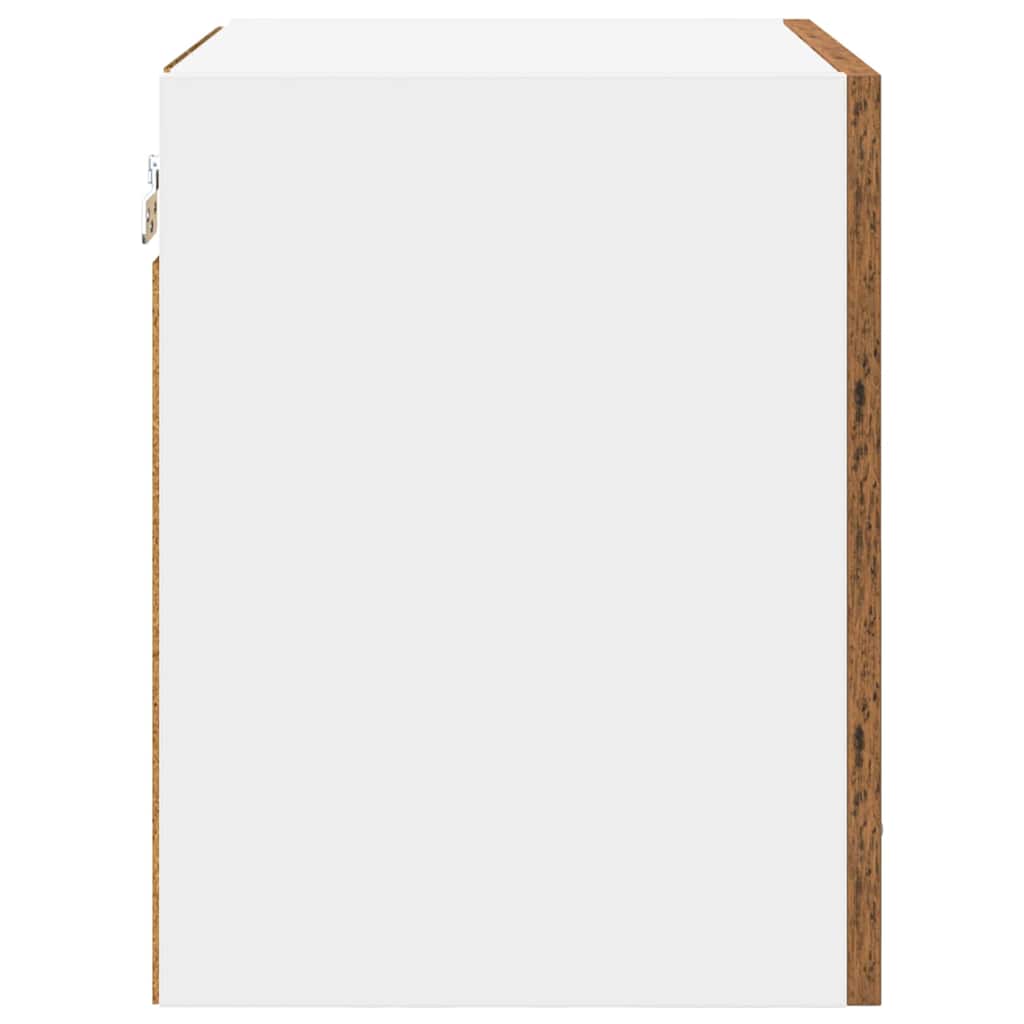 Armadio pensile Legno Antico e Bianco 40 x 31 x 40 cm