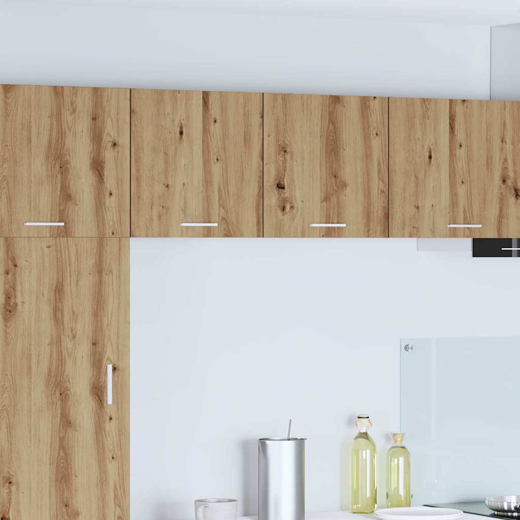 Armadio pensile 2 pcs Rovere Artigiano e Bianco 40 x 31 x 40 cm | homemem39