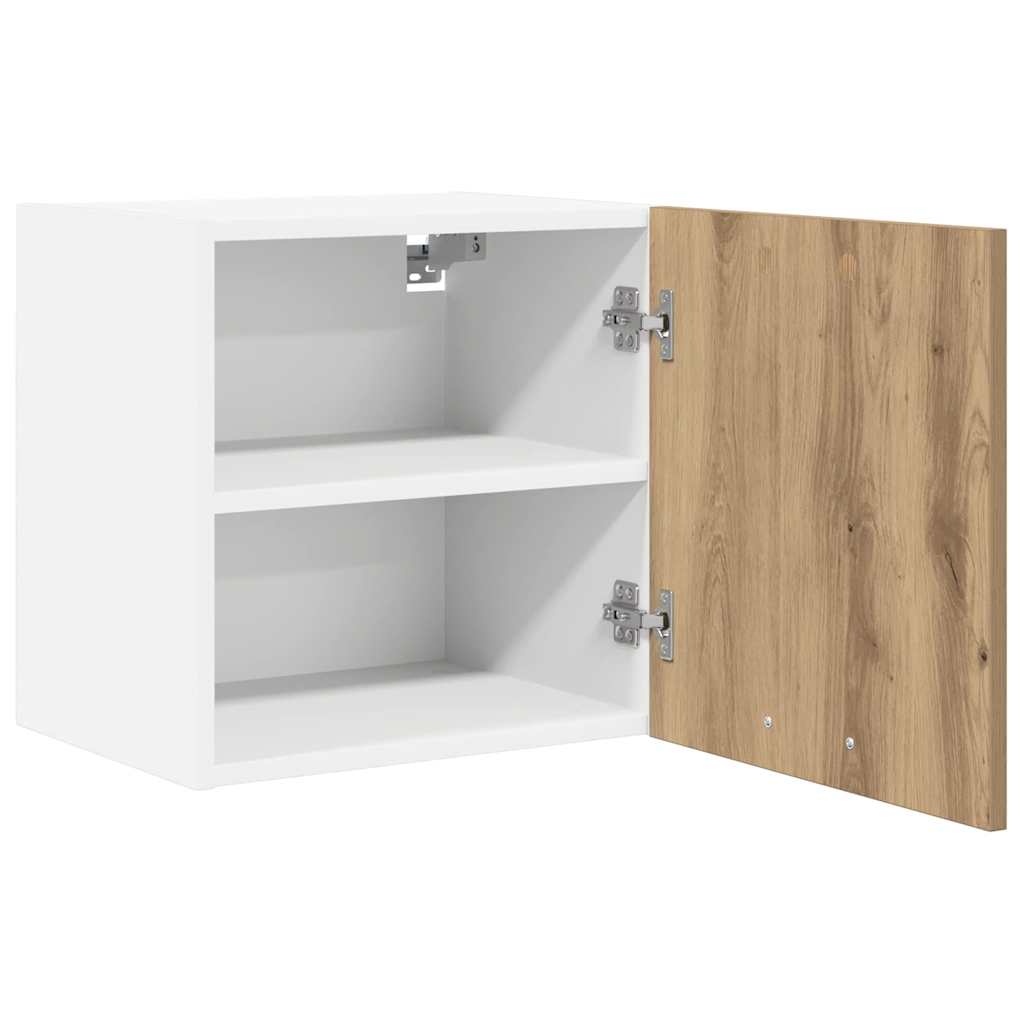 Armadio pensile 2 pcs Rovere Artigiano e Bianco 40 x 31 x 40 cm | homemem39