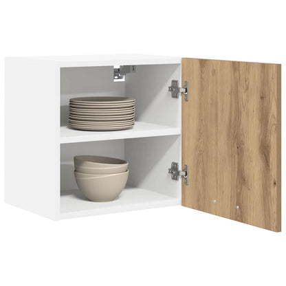 Armadio pensile 2 pcs Rovere Artigiano e Bianco 40 x 31 x 40 cm | homemem39