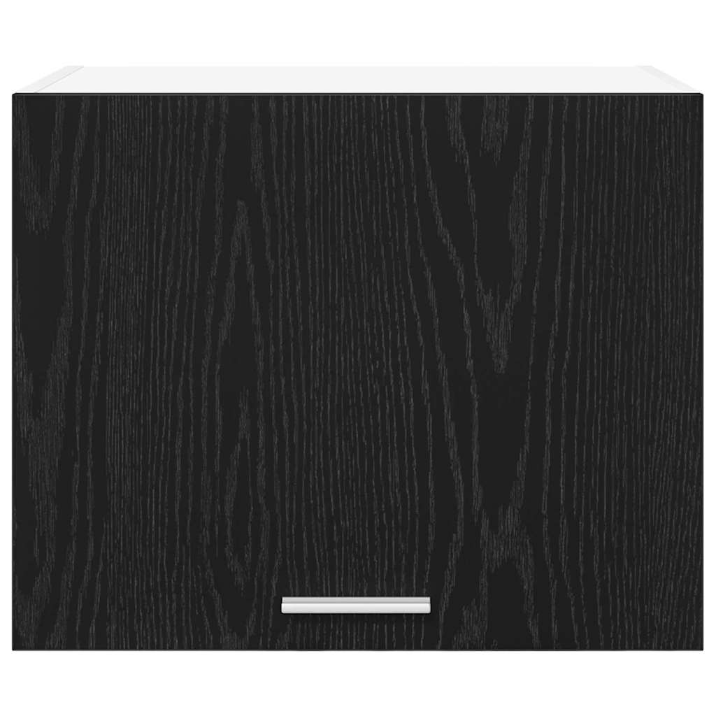 Armadio pensile 2 pcs Rovere Nero e Bianco 50 x 31 x 40 cm | homemem39