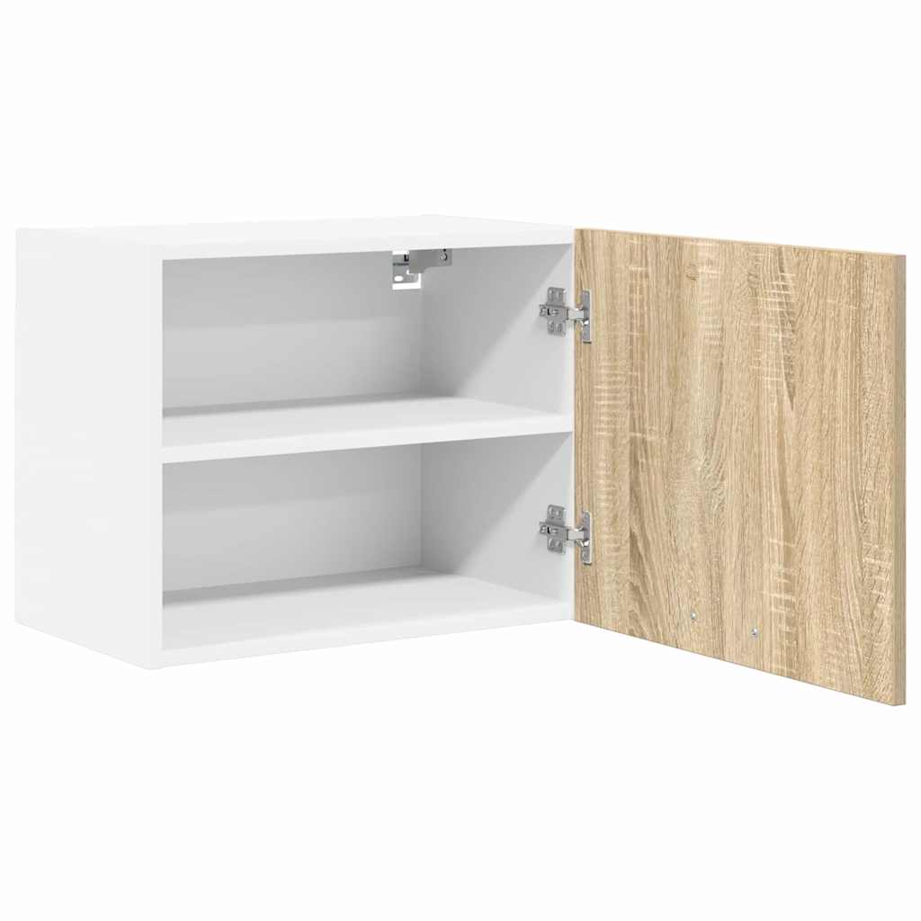 Armadio pensile 2 pcs Quercia Sonoma e Bianca 50 x 31 x 40 cm | homemem39