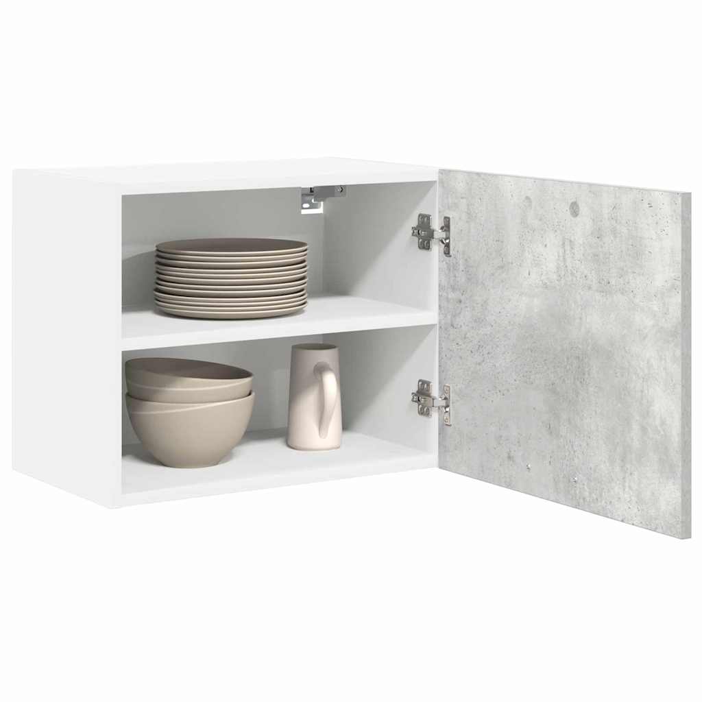 Armadio pensile 2 pcs Grigio Cemento e Bianco 50 x 31 x 40 cm | homemem39