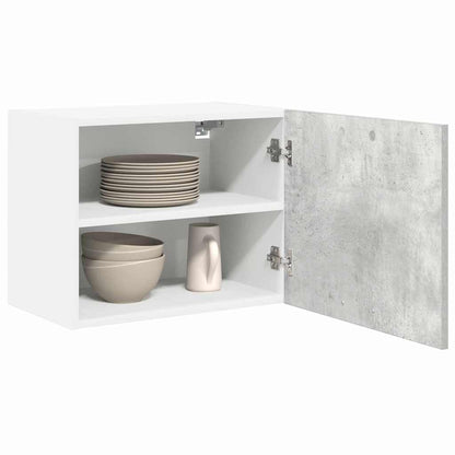 Armadio pensile 2 pcs Grigio Cemento e Bianco 50 x 31 x 40 cm | homemem39