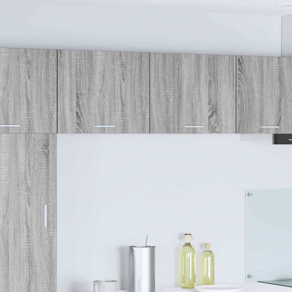 Armadio pensile 2 pcs Grigio Sonoma e Bianco 50 x 31 x 40 cm | homemem39