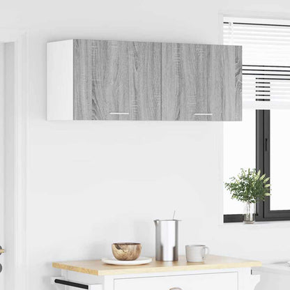 Armadio pensile 2 pcs Grigio Sonoma e Bianco 50 x 31 x 40 cm | homemem39