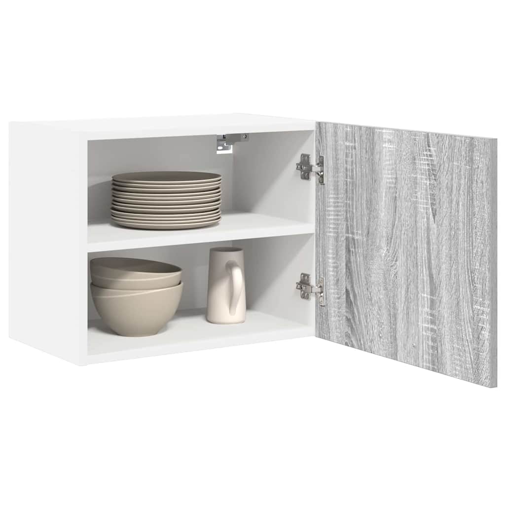 Armadio pensile 2 pcs Grigio Sonoma e Bianco 50 x 31 x 40 cm | homemem39
