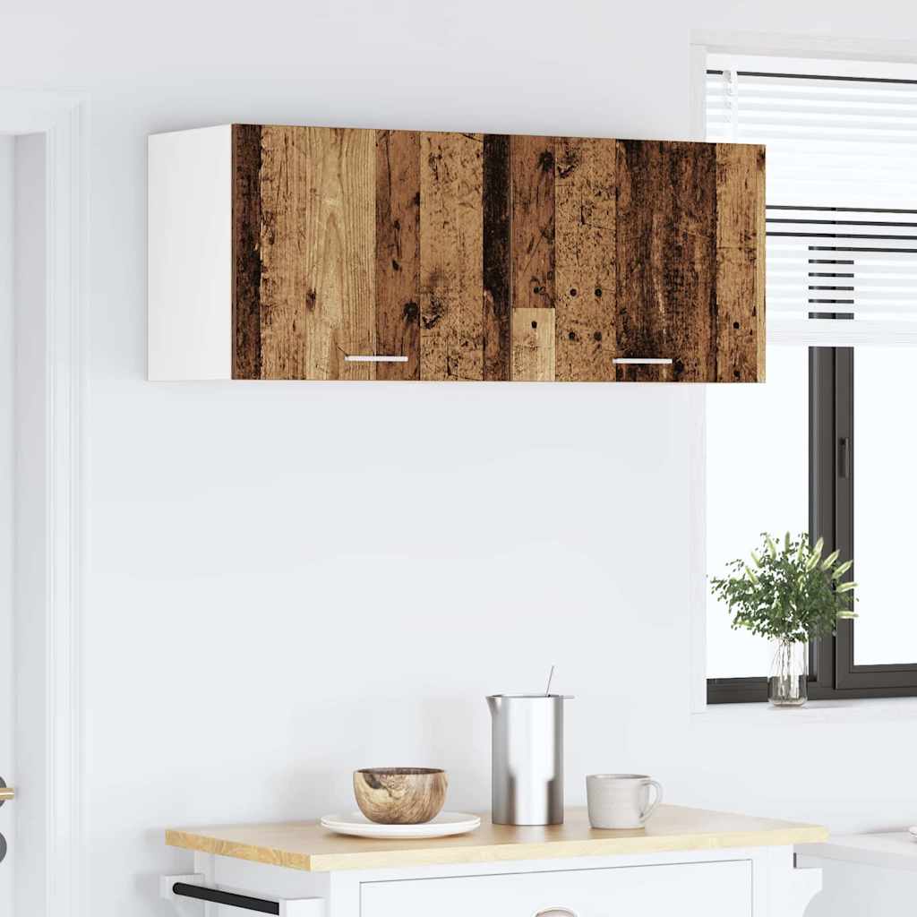 Armadio pensile Legno Antico e Bianco 50 x 31 x 40 cm