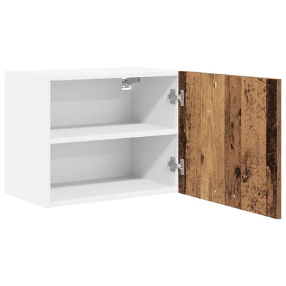 Armadio pensile 2 pcs Legno Antico e Bianco 50 x 31 x 40 cm | homemem39