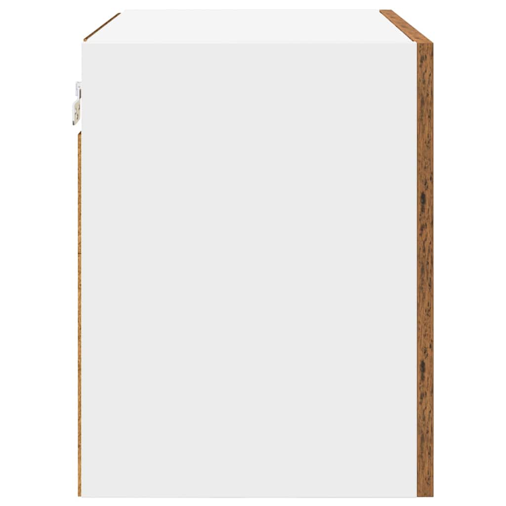Armadio pensile 2 pcs Legno Antico e Bianco 50 x 31 x 40 cm | homemem39