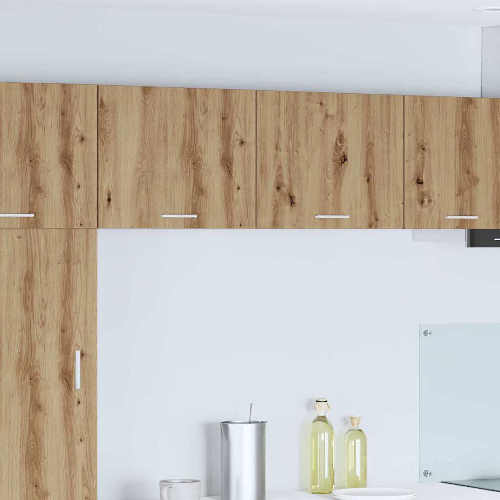 Armadio pensile 2 pcs Rovere Artigiano e Bianco 50 x 31 x 40 cm | homemem39