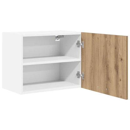 Armadio pensile 2 pcs Rovere Artigiano e Bianco 50 x 31 x 40 cm | homemem39