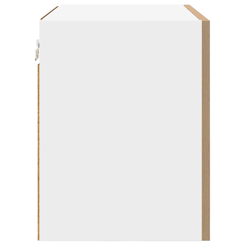 Armadio pensile 2 pcs Rovere Artigiano e Bianco 50 x 31 x 40 cm | homemem39
