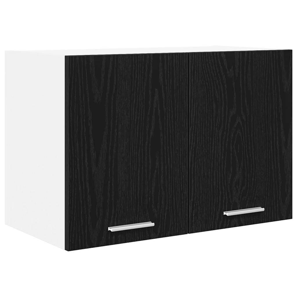 Armadio pensile 2 pcs Rovere Nero e Bianco 60 x 31 x 40 cm | homemem39