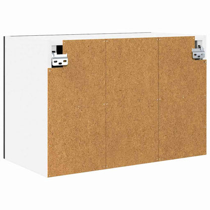 Armadio pensile 2 pcs Rovere Nero e Bianco 60 x 31 x 40 cm | homemem39